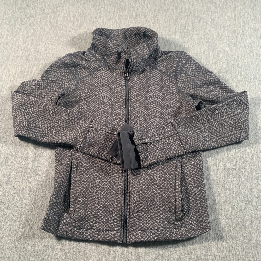 Under Armour Jacket Womens Small Gray AllSeasonGear Zip Front Fitted Thumbholes‎